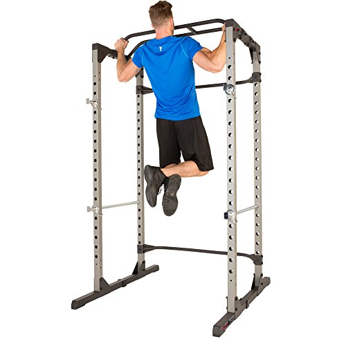 Fitness Reality 810XLT Super Max Power Cage with Optional Lat Pull down Attachment and Adjustable Leg Hold down