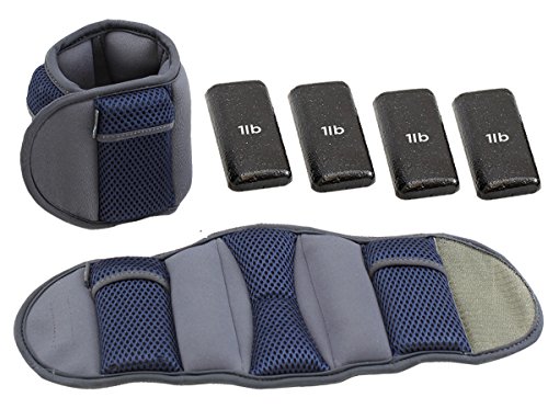 Empower Ankle & Wrist Weights for Women, Adjustable Weights with Adjustable Stap, Running, Walking, Resistance Training, Toning (1 Pair) 3lb, 5lb, 8lb, 12lb