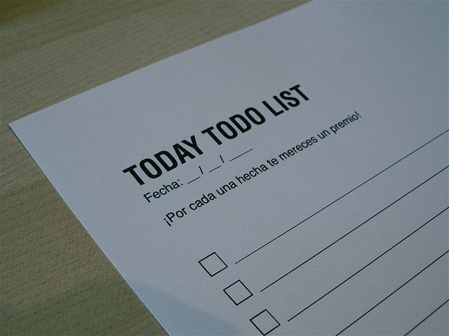 to do list to avoid procrastination