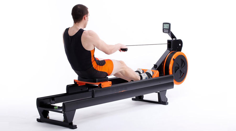 Braked Flywheel Resistance Rowing Machine