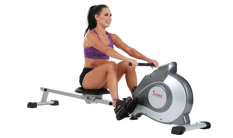 Rowing Machine Review Young Woman