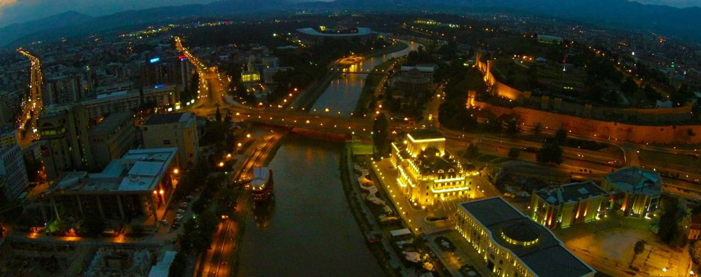 Skopje Macedonia From Above